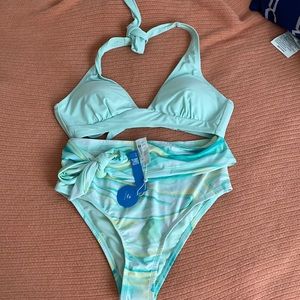 Cupshe Mint Green Bikini Set